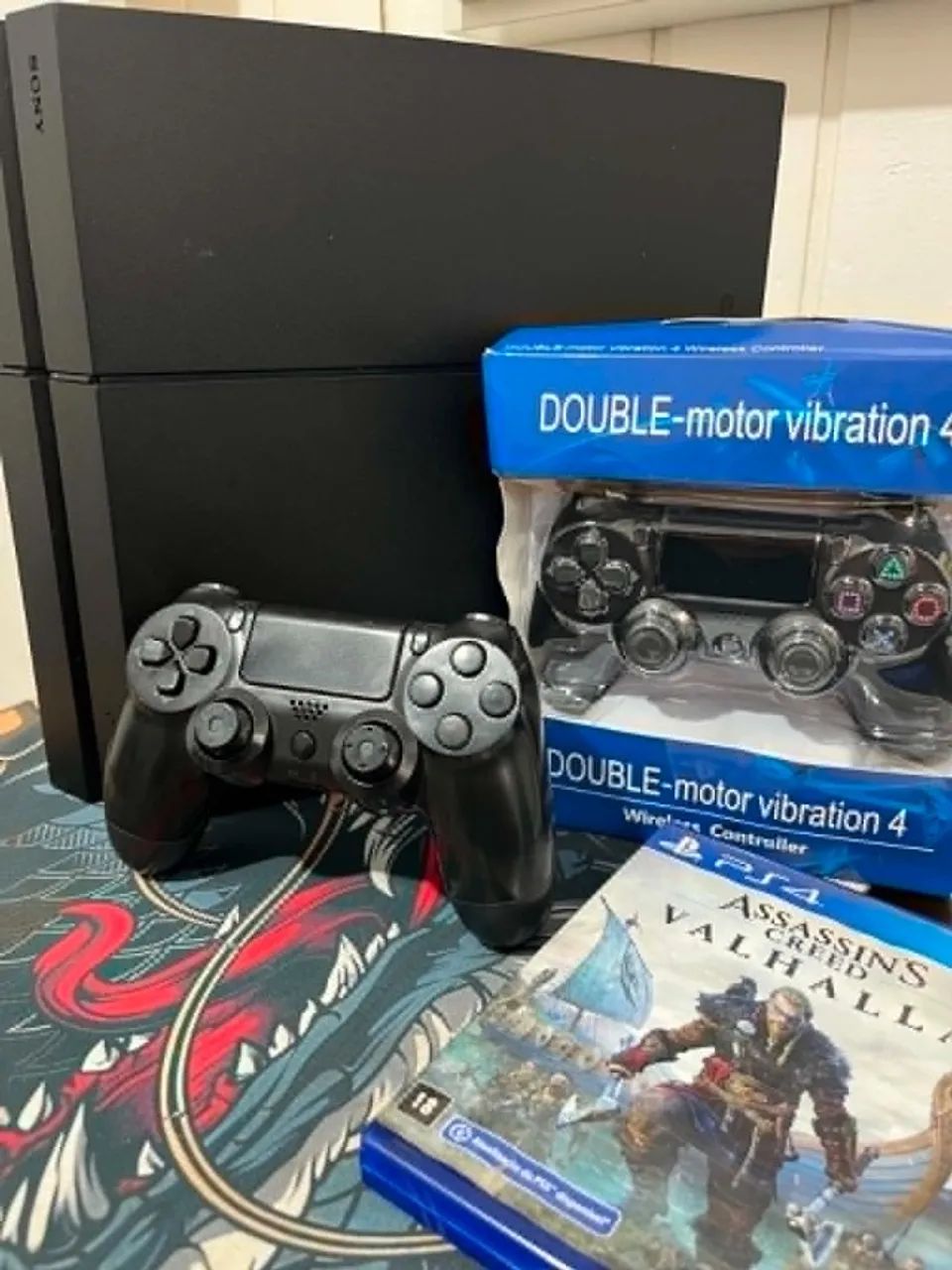 PS4 COMPLETO + 2 CONTROLES + ASSASSIN?S CREED VALHALLA  - Foto 3