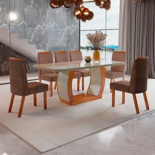 mesa de jantar 6 cadeiras - Foto 3