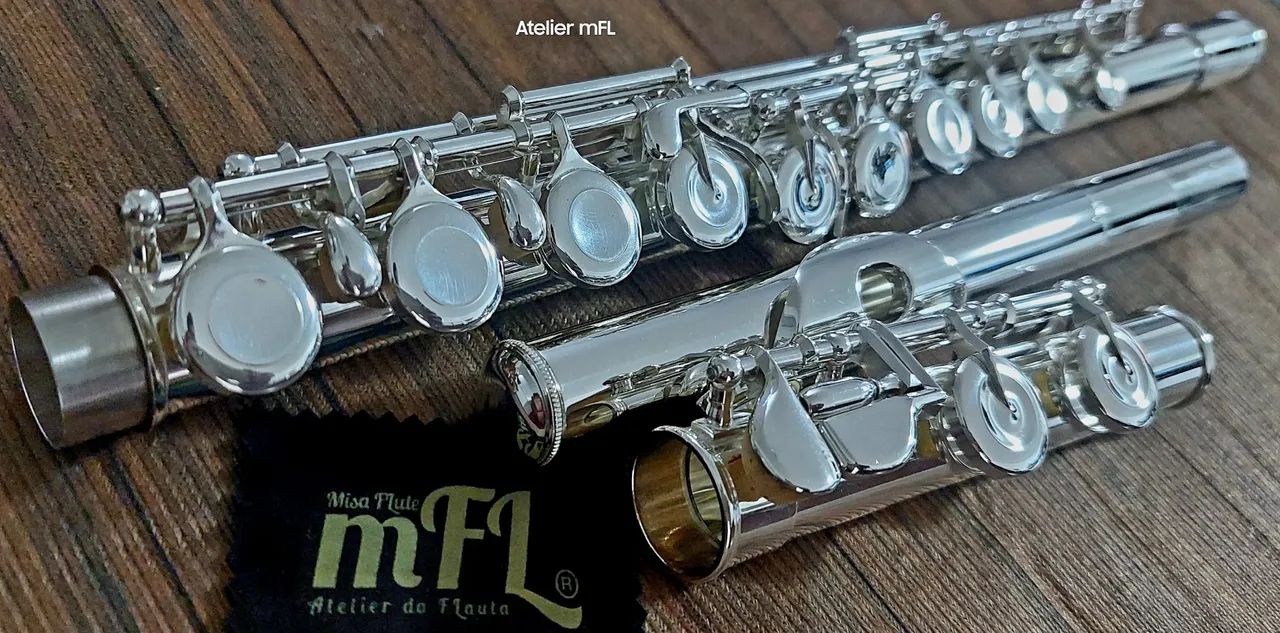 Flauta Pearl 665 (cabeça PF-525) Original Japan Atelier mFL
