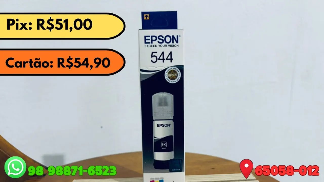 Refil tinta Epson Black 544