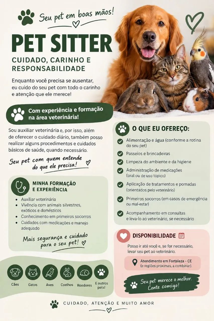 Pet Sitter/ Babá de Pet