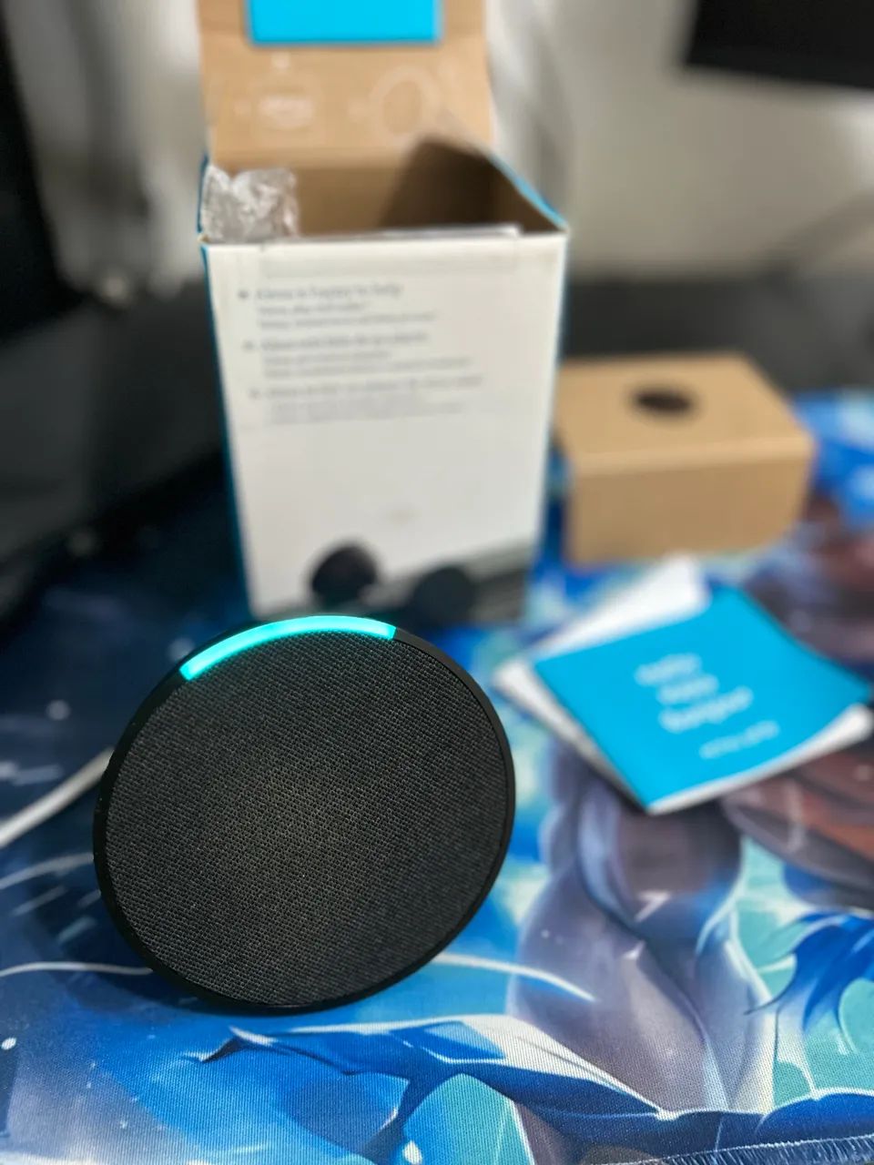 Amazon Echo Pop com Alexa (Preta). Com NF. - Foto 3