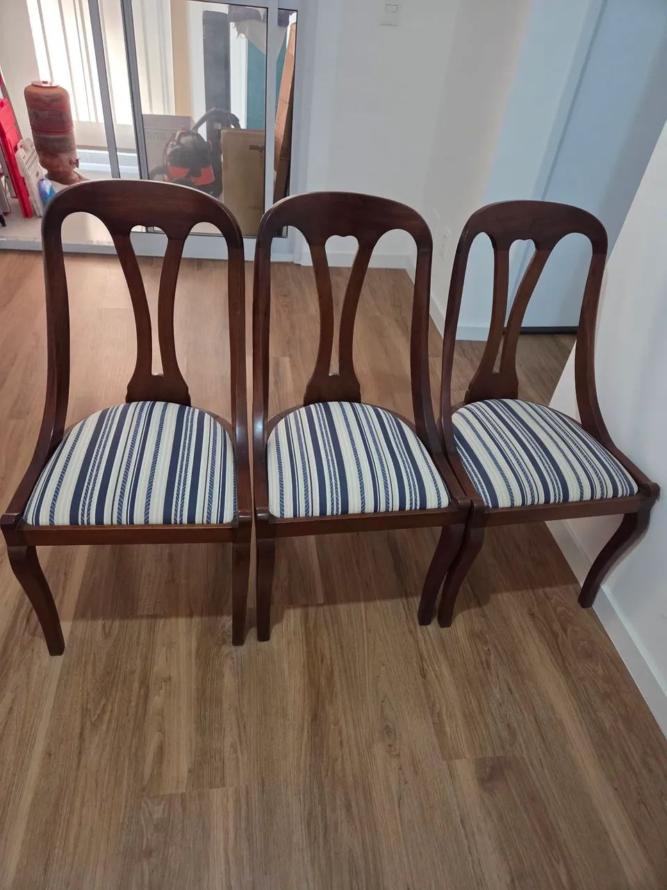 3x Cadeira Madeira Imbuia