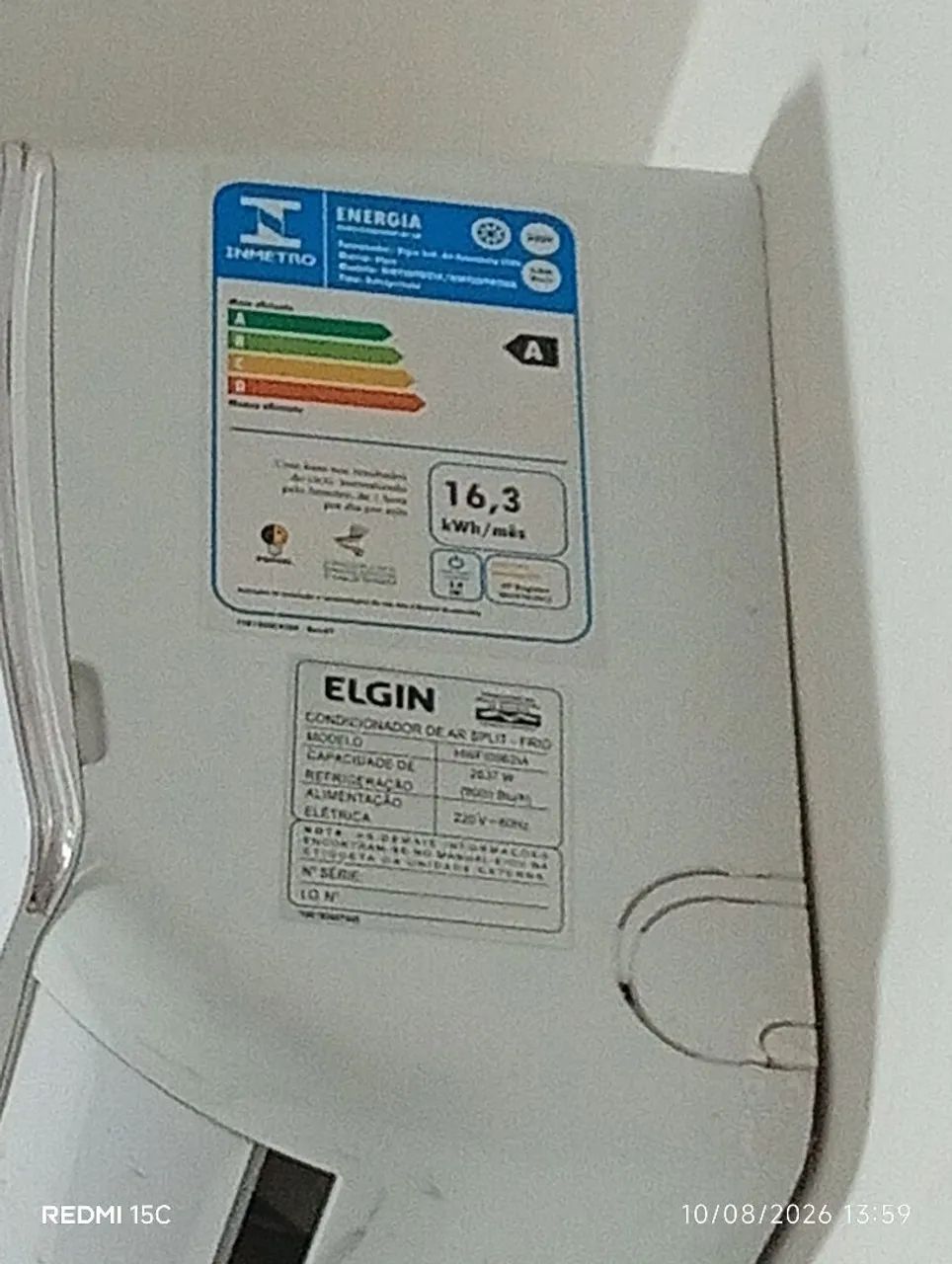 AR CONDICIONADO ELGIN 9000 BTUS - Foto 2