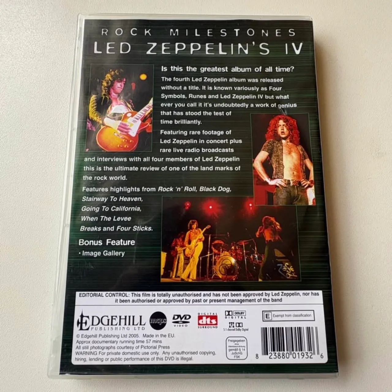 Led Zeppelin Rock Milestones DVD Importado Inglaterra UK - Foto 4