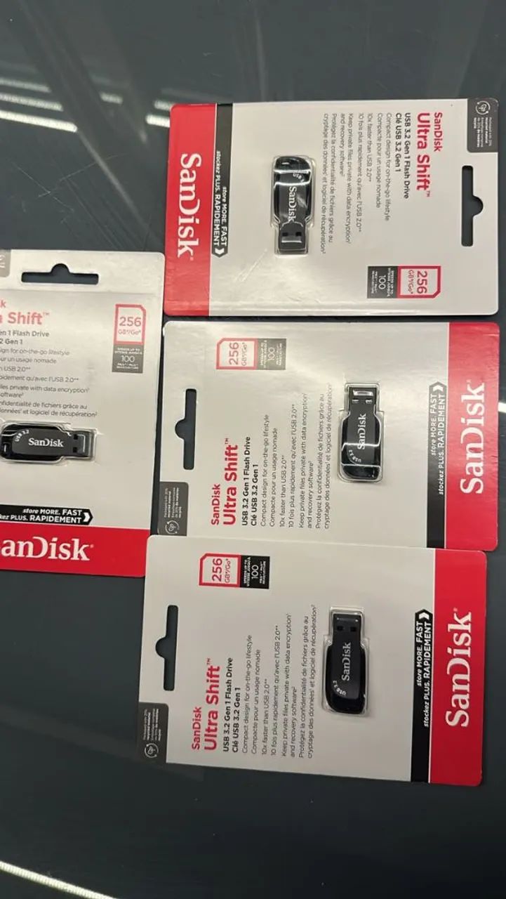 Pendrive SanDisk Ultra Shift 256GB USB 3.2 <br>