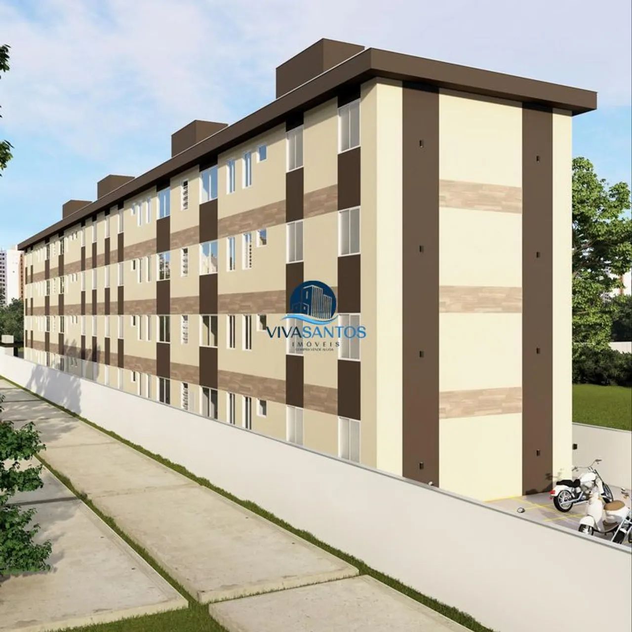 APARTAMENTO COM 2 DORMITÓRIOS E LAZER EM SANTOS-SP - Foto 4