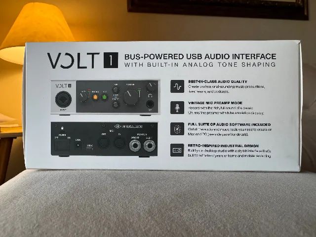 Interface Universal Audio Volt 1 Nova, Lacrada! (ñ Apogee, SSL, M-Audio) - Foto 4