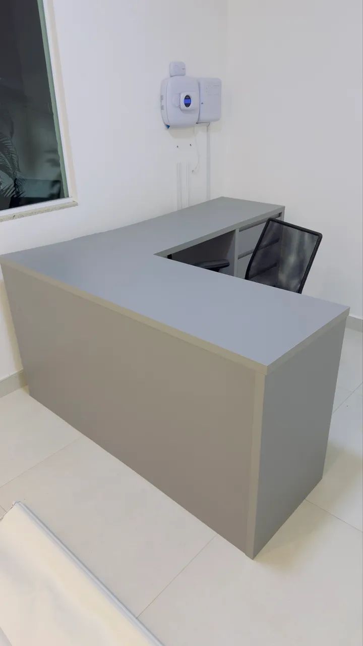 Mesa de canto em L para escritório - Foto 2