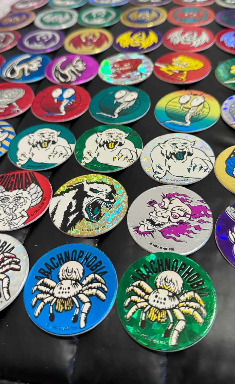 coleção tazos milk caps monstros - Foto 5
