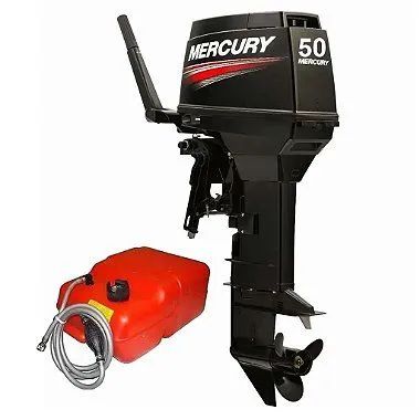 Mercury 50HP Manual Elétrico 2Tempos - Motor de Popa Novo 