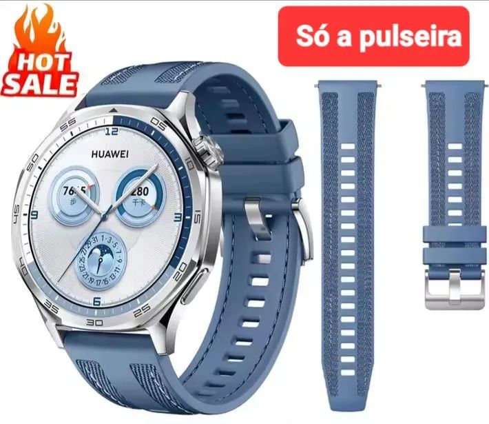 Pulseira universal  de silicone 22mm. Confortável e resistente - Foto 2