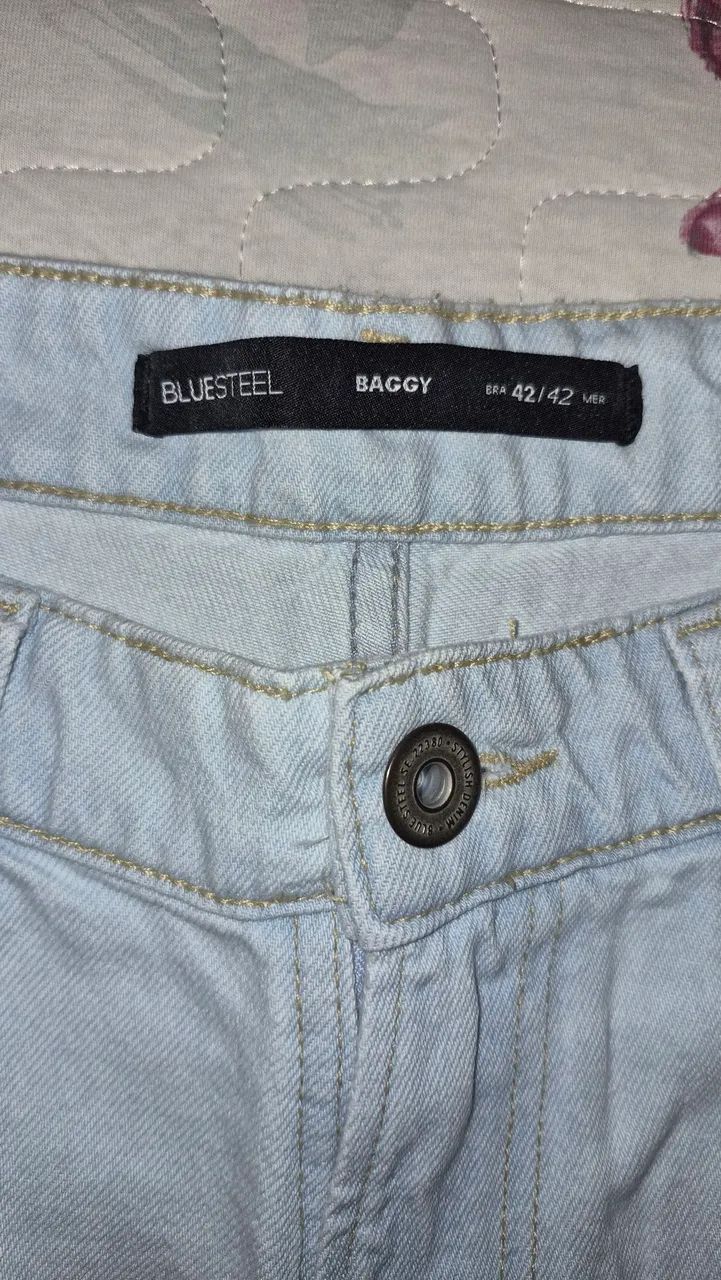 Calção Baggy Azul Claro - Foto 3