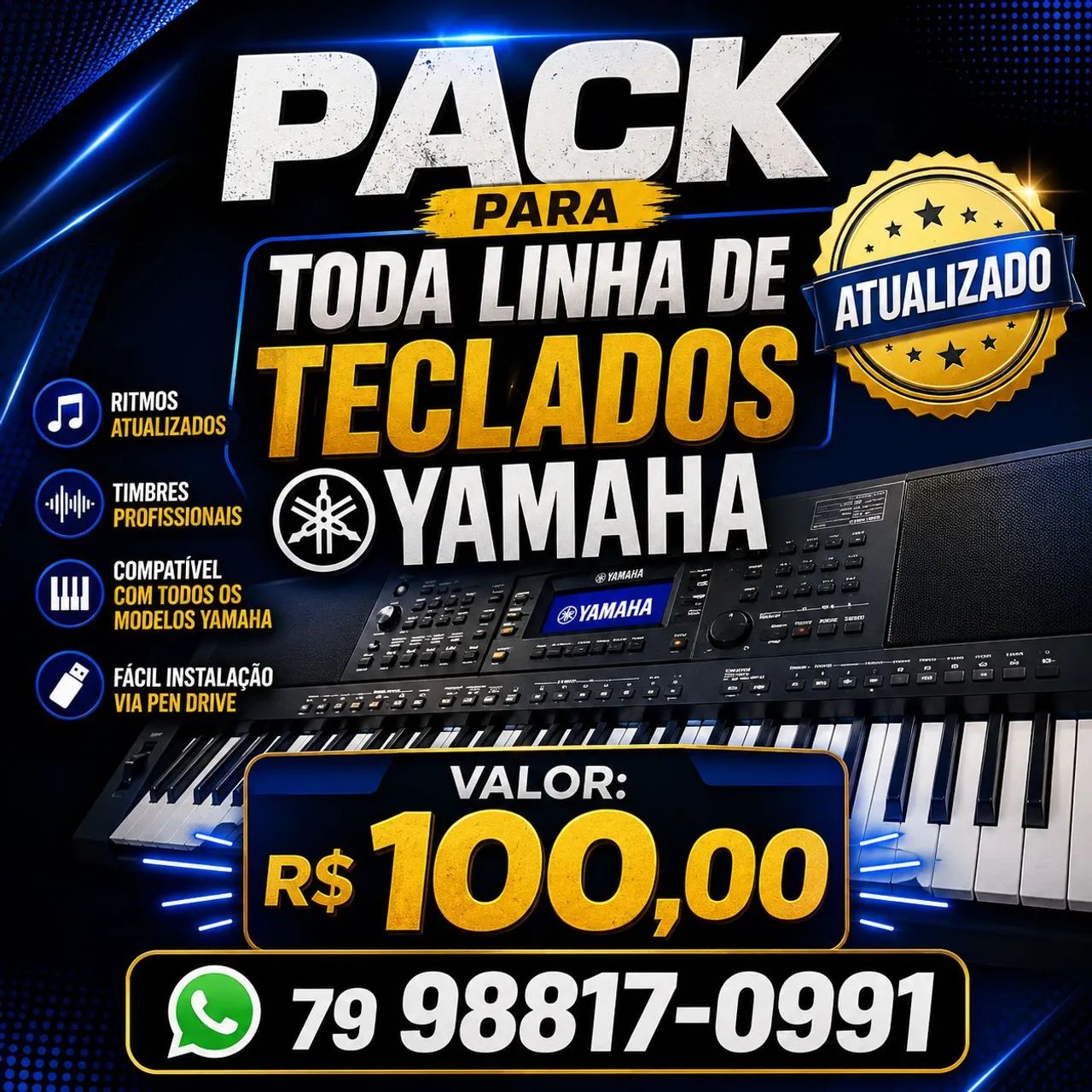 Pack sample pra toda linha yamara