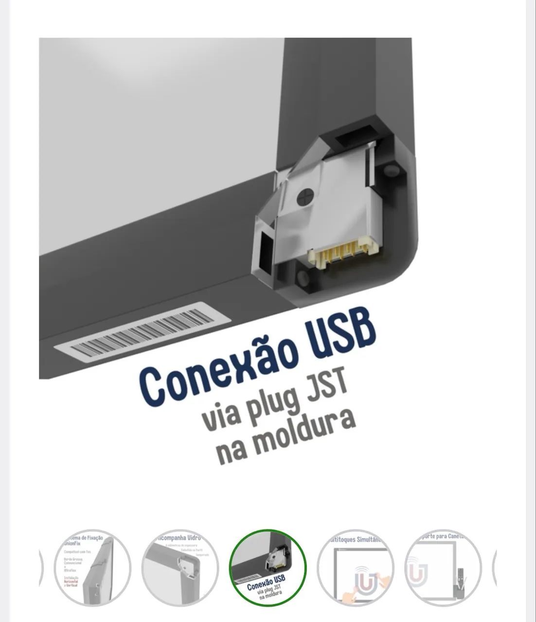 Moldura Interativa Unionboard de 58 polegadas - Foto 5