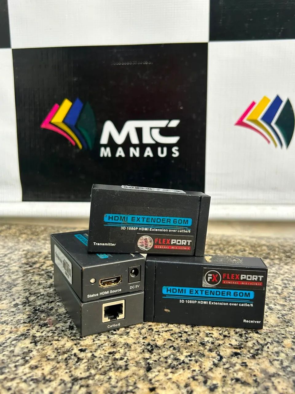 Extensor de rede cabo RJ45, Hdmi de até 60m