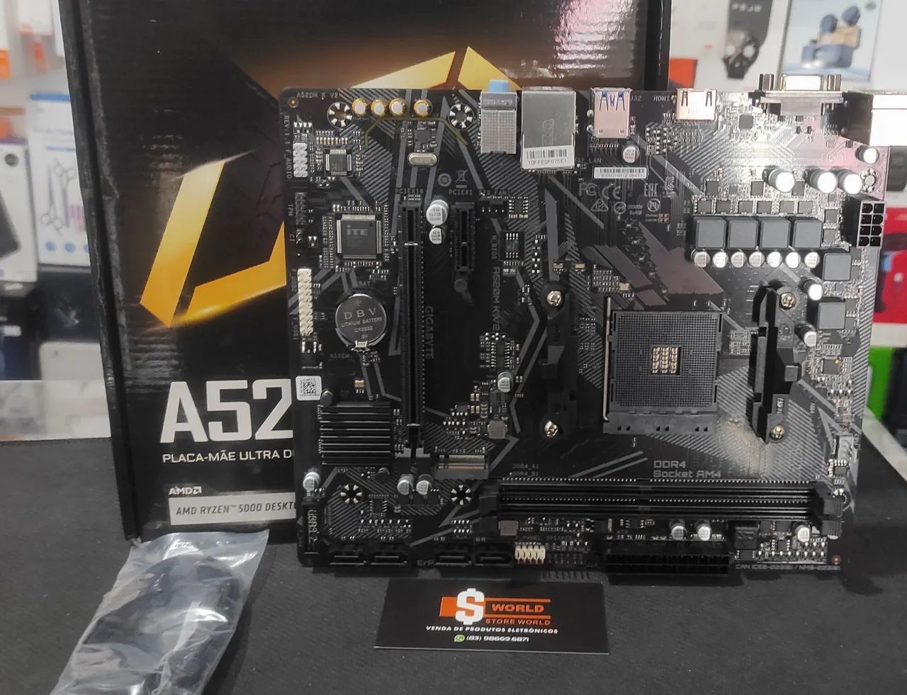 Placa mãe A520M K V2 - Store World  - Foto 2