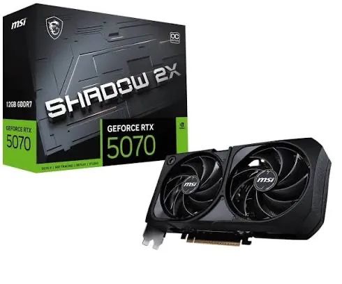 Rtx 5070 msi shadow 2x - nova 