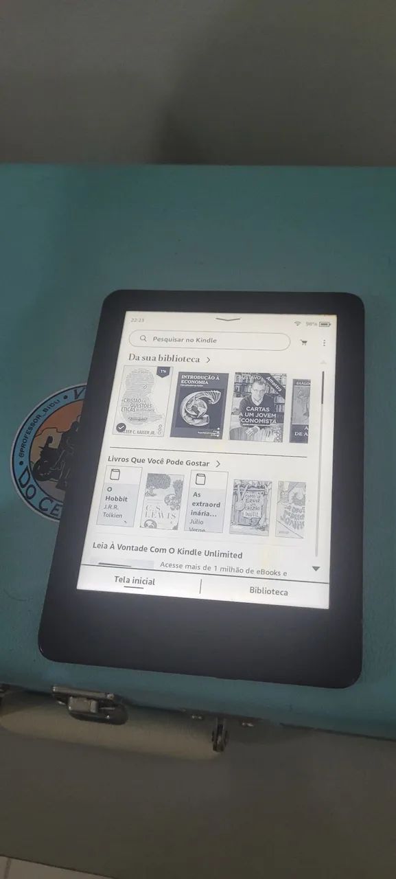 Kindle 10° geração com iluminação. 