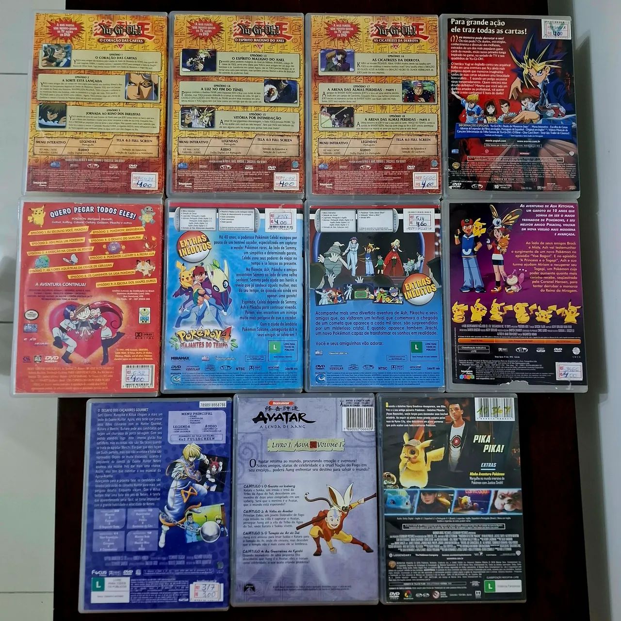 Pokemon, Yu-Gi-Oh, Hunter X Hunter e Avatar em DVD - 11 filmes por 55 reais  - Foto 2