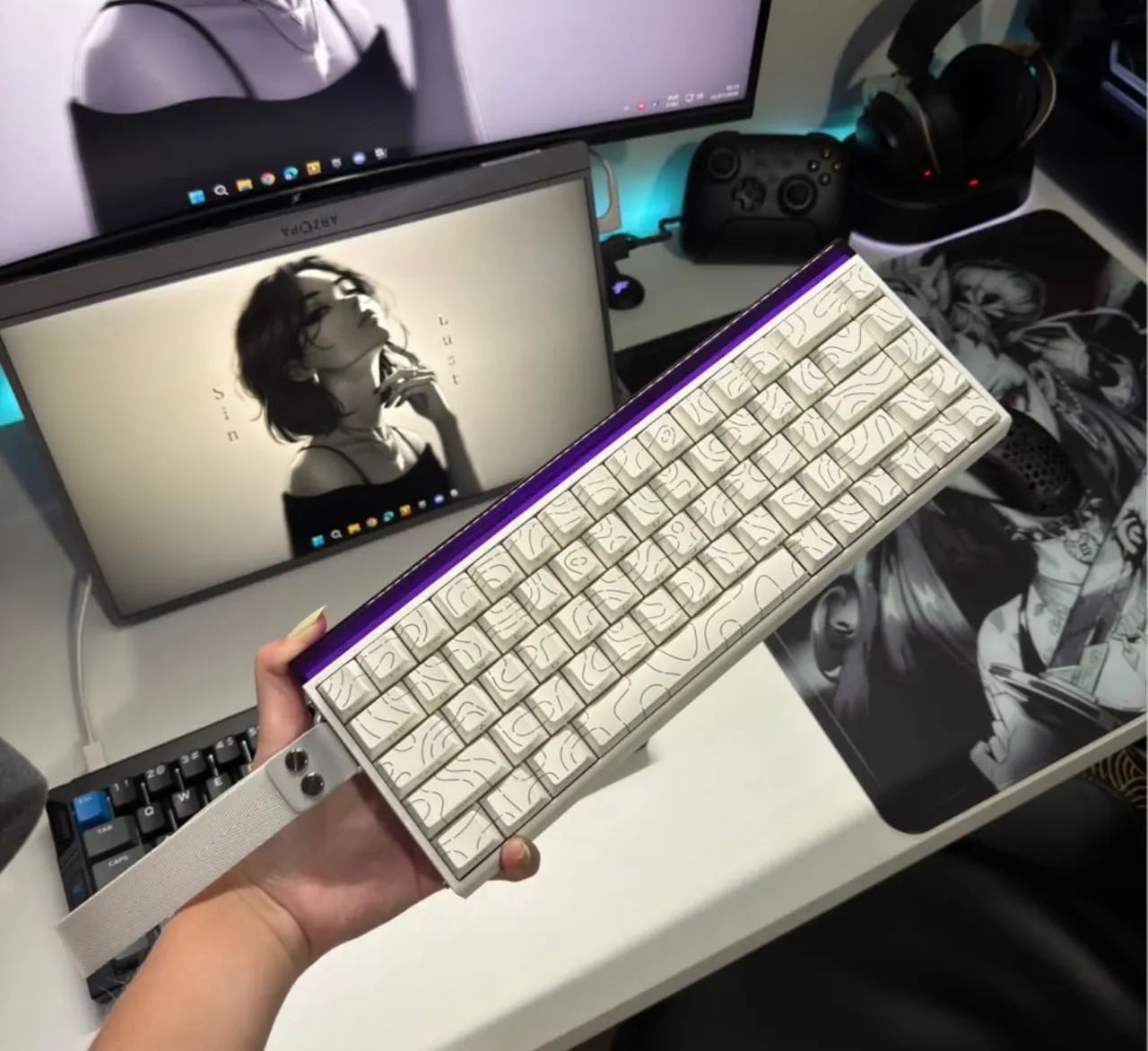 Teclado magnético aula Hero68he 