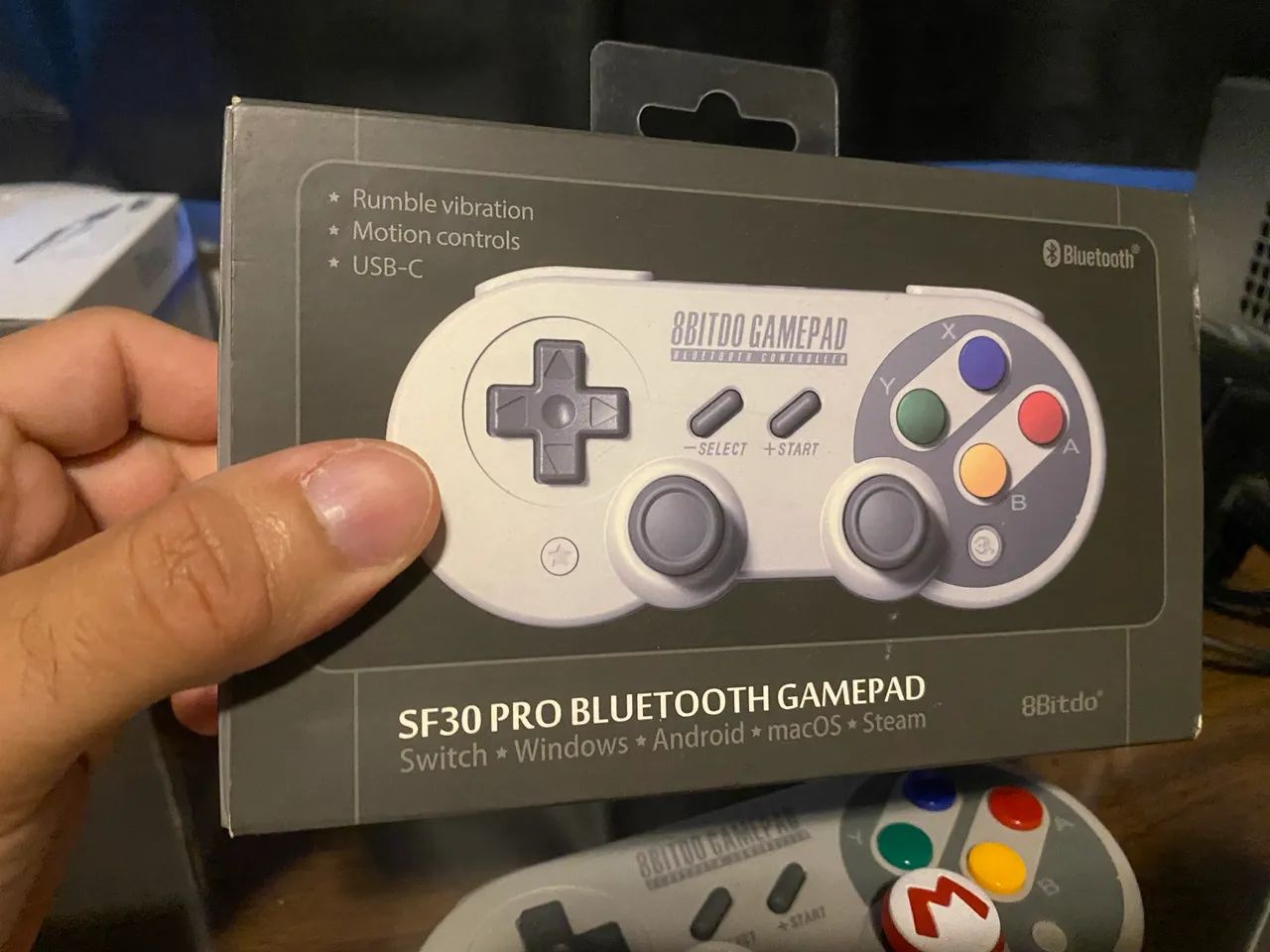 Controle 8Bitdo SNES na caixa  - Foto 3