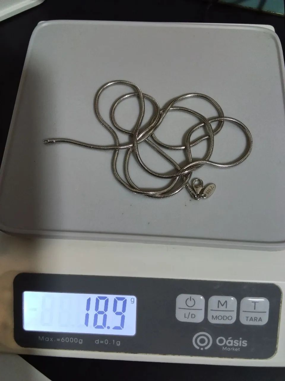 Corrente rabo de rato Vivara com 67 cm - Foto 3
