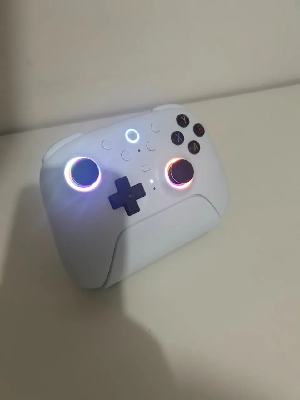 Controle 8Bitdo Ultimate 2 Branco Wireless Para Nintendo Switch, Windows & Android - Foto 5
