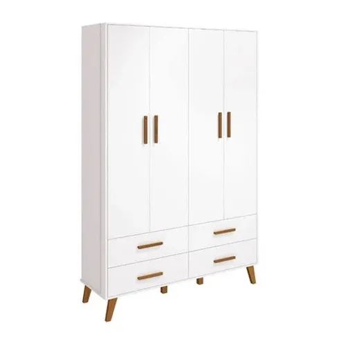 Armário Branco 4 Portas e 4 Gavetas - Foto 2