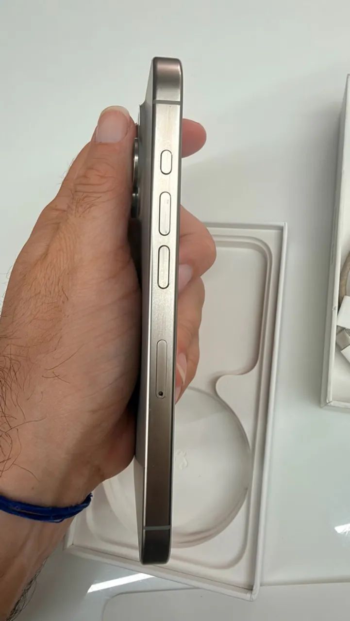 iPhone 15 Pro 128GB - Titânio Natural - Com Caixa e Acessórios - Foto 3
