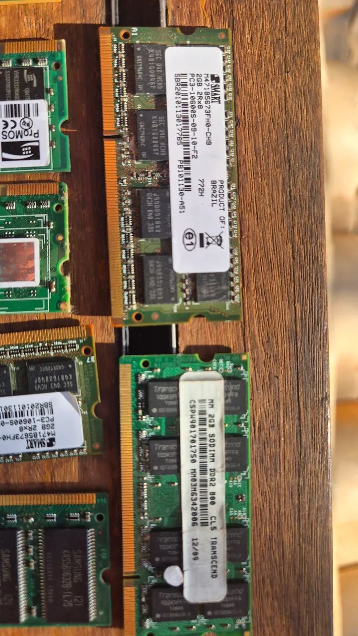 Memórias ram e processador de notebook antigo - Foto 4