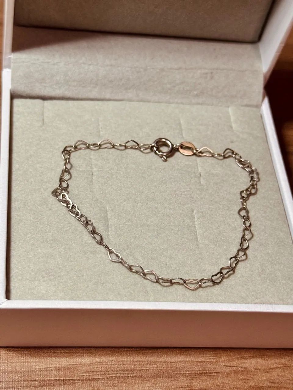 Pulseira coração prata 925