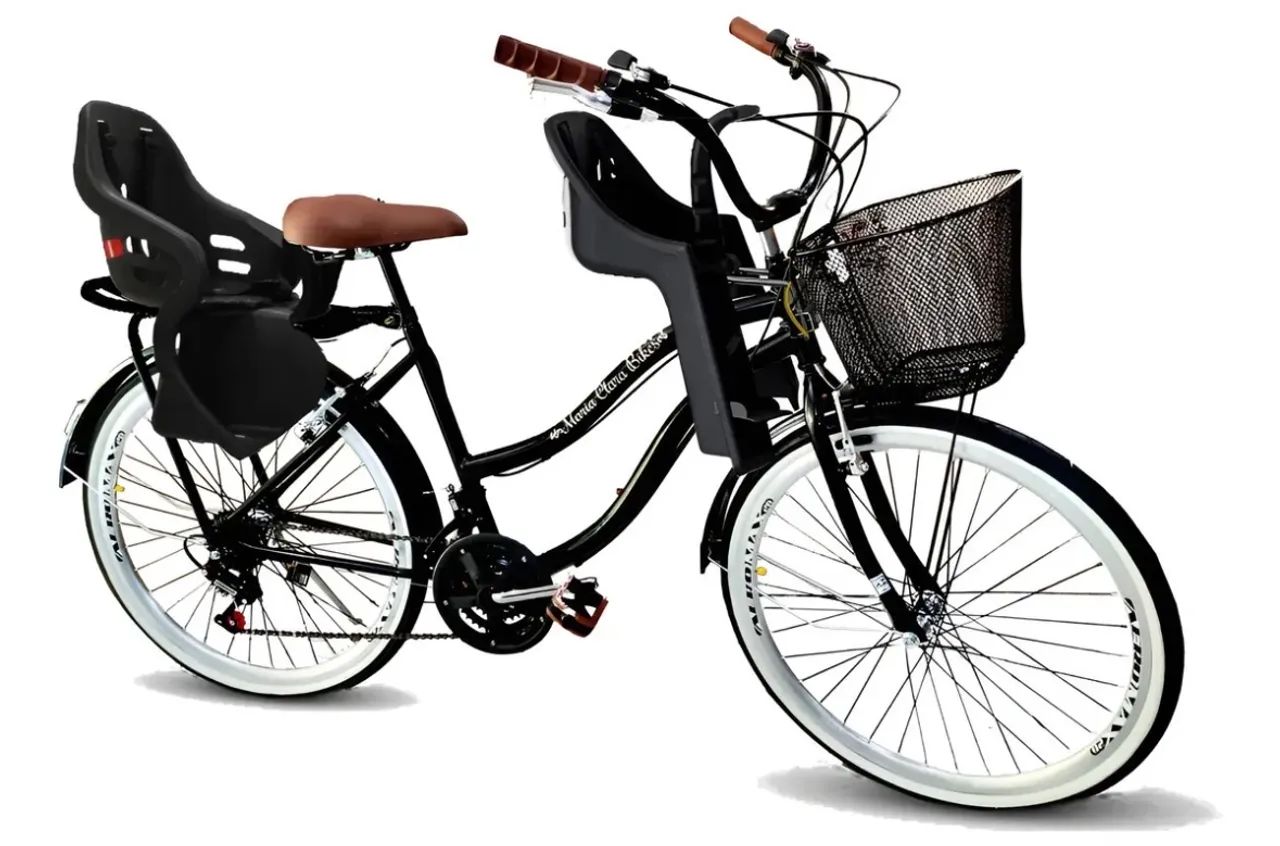 Bicicleta com 2 cadeirinhas - Foto 3