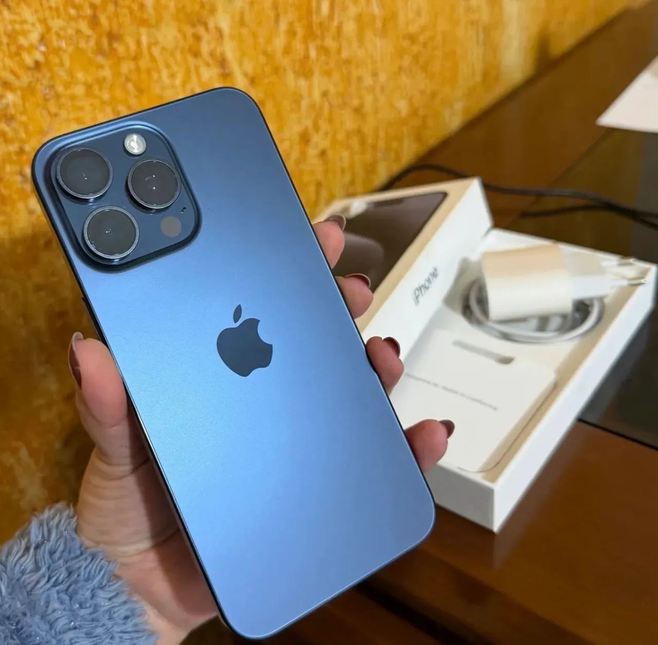 iPhone 15 pro max 256gb azul 