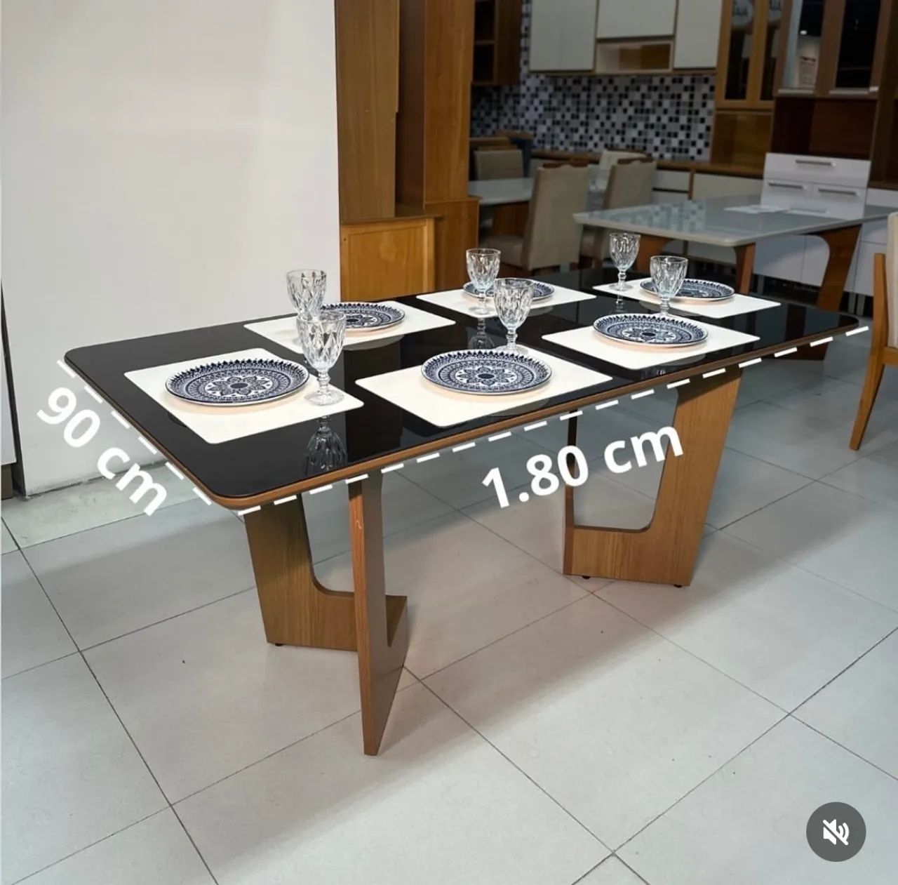 Mesa tampo de vidro  - Foto 2