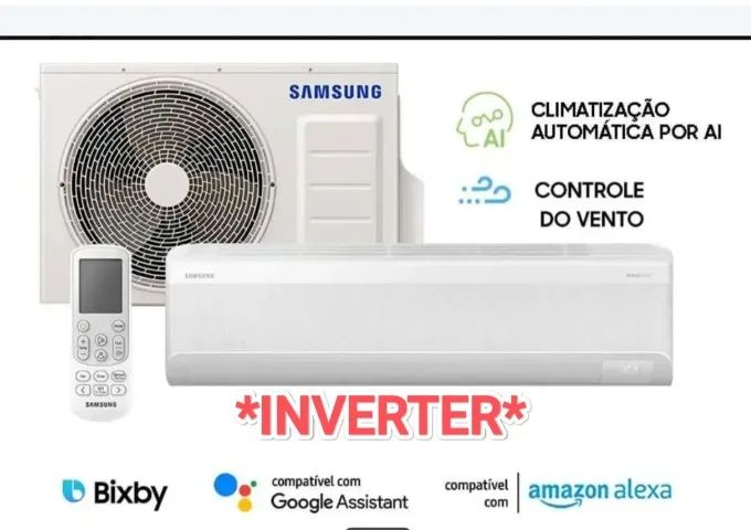 Ar Split Samsung Wind Free INVERTER 18000 BTUs + Novo + Nota + Garantia + Cartão 12x*!!!  