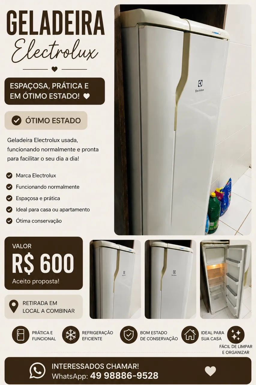 GELADEIRA ELETROLUX 