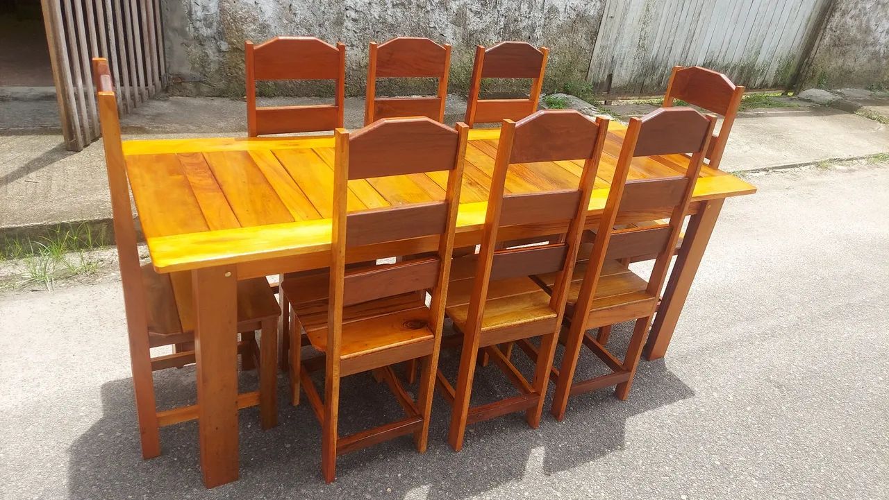 Mesa com 8 cadeiras / Último jogo em estoque! - Foto 4
