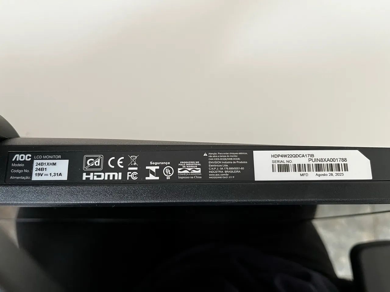 Monitor AOC 24b1xhm 23.8 polegadas - Foto 4
