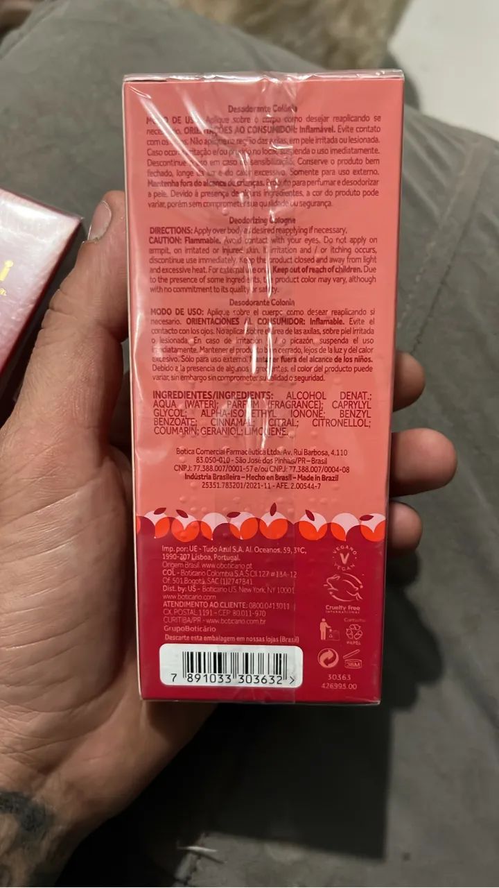 Perfume Egeu Cherry Blast 90ml lacrado  - Foto 2