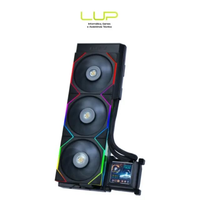 (LOJA FÍSICA) Water Cooler Lian Li Hydroshift LCD 360TL, Diplay LCD 