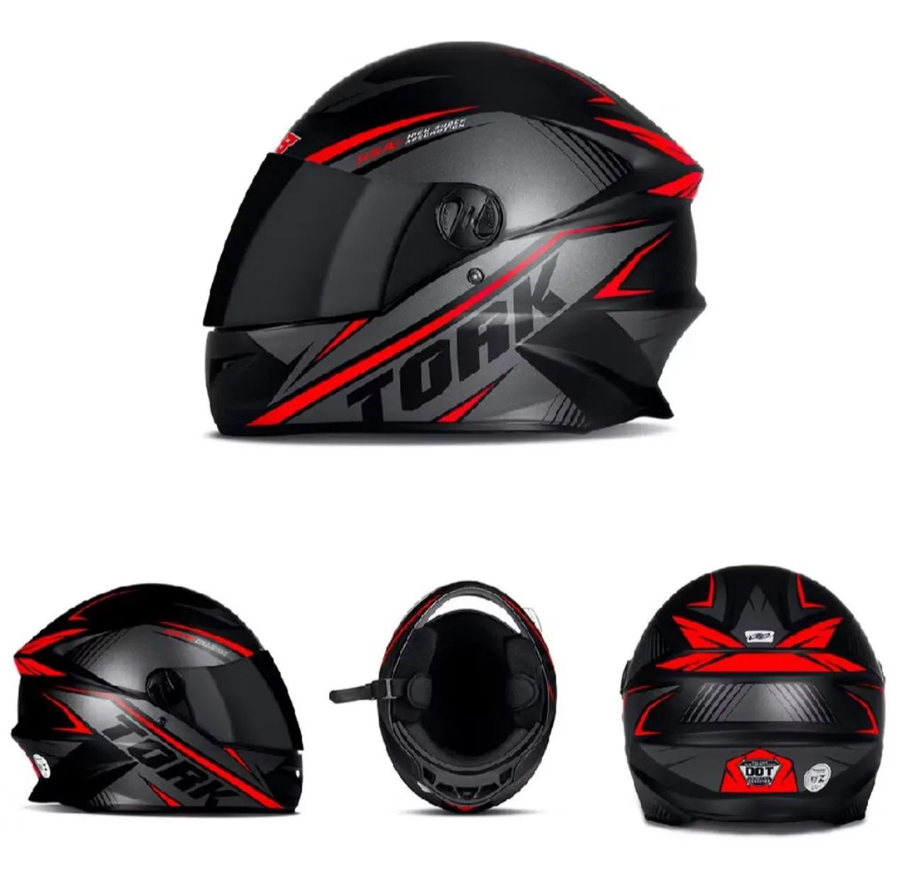 Capacete R8 vermelho 