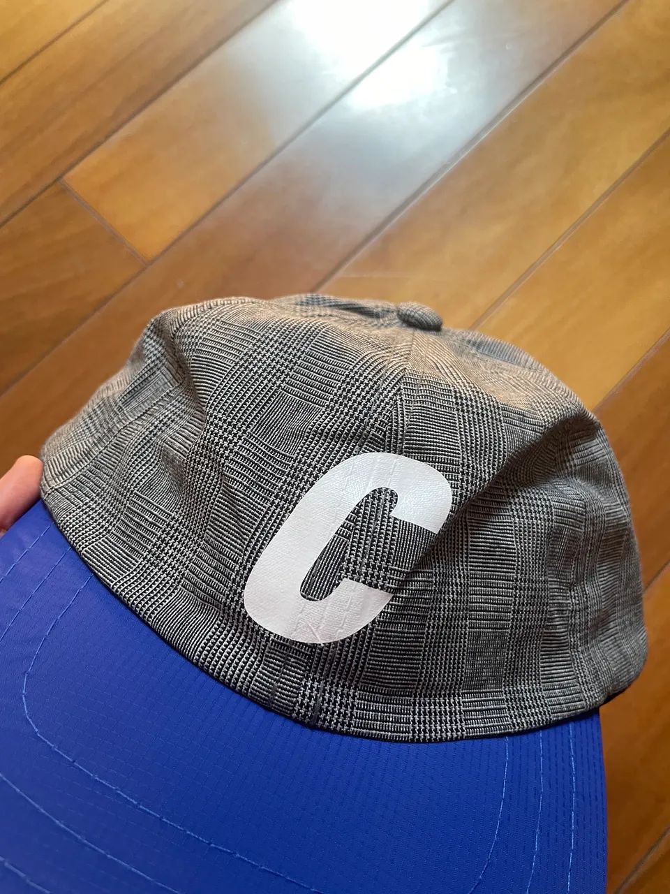 Boné Class Classic Sport Hat C Logo Plaid Blue  - Foto 4