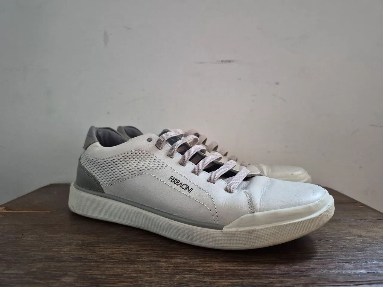 Sapatenis masculino Ferracini Branco e Azul - Foto 4