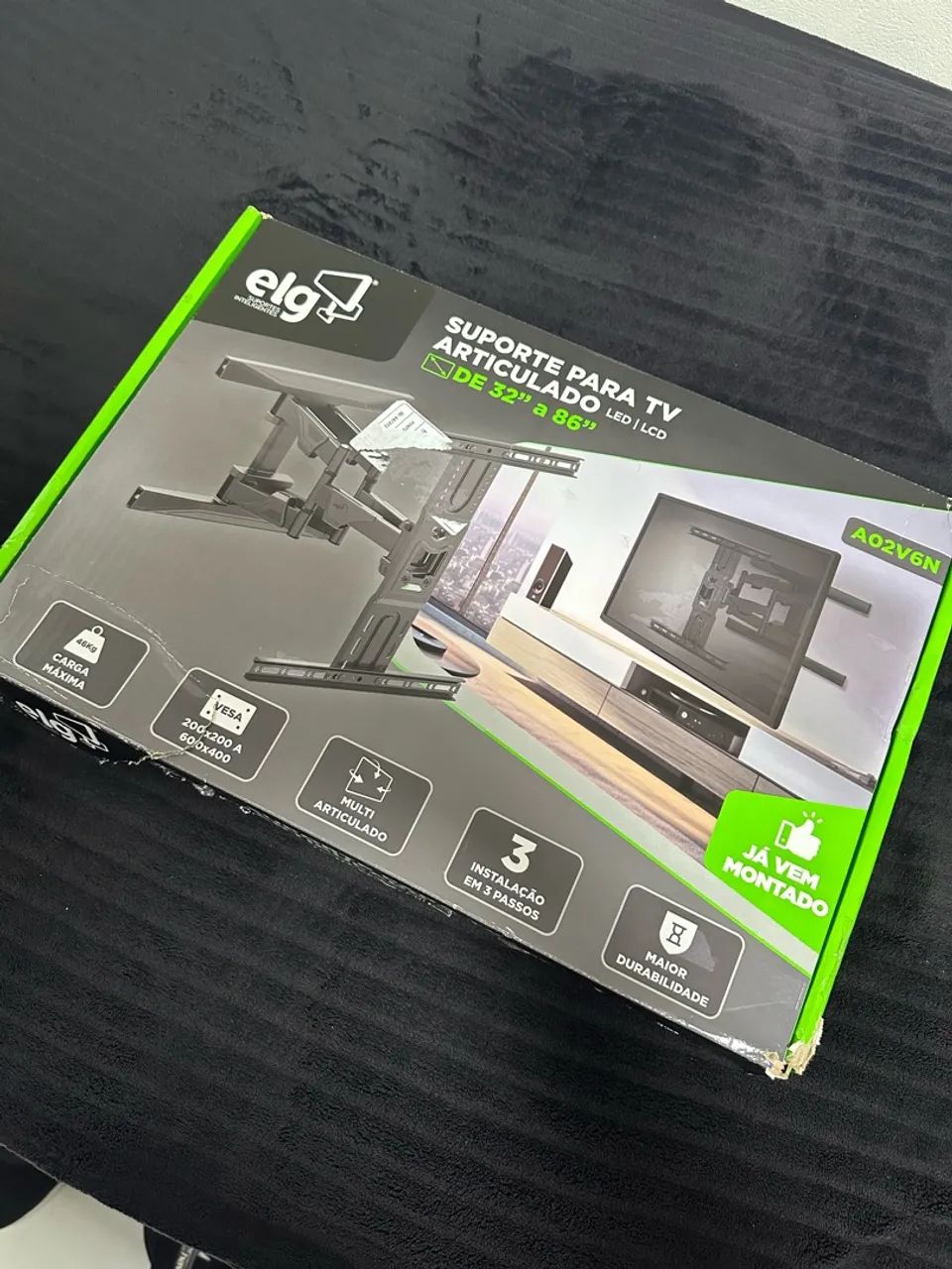 Suporte ELG A02V6N para TV multi articulado LED-LCD 32" a 86" polegadas