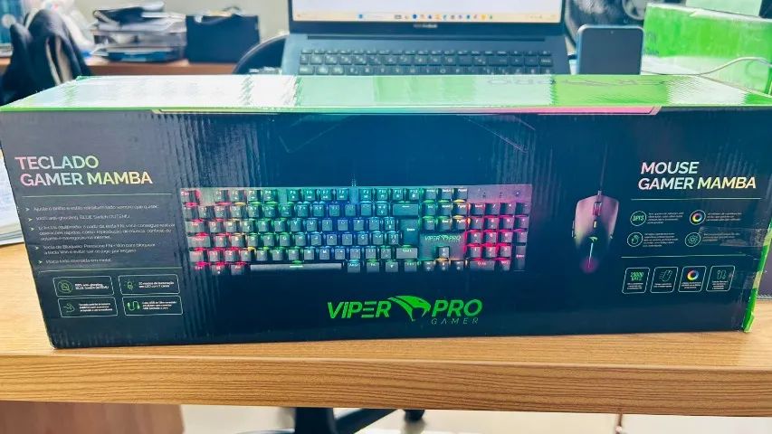 KIT GAMER 2 EM 1 TECLADO E MOUSE  MAMBA