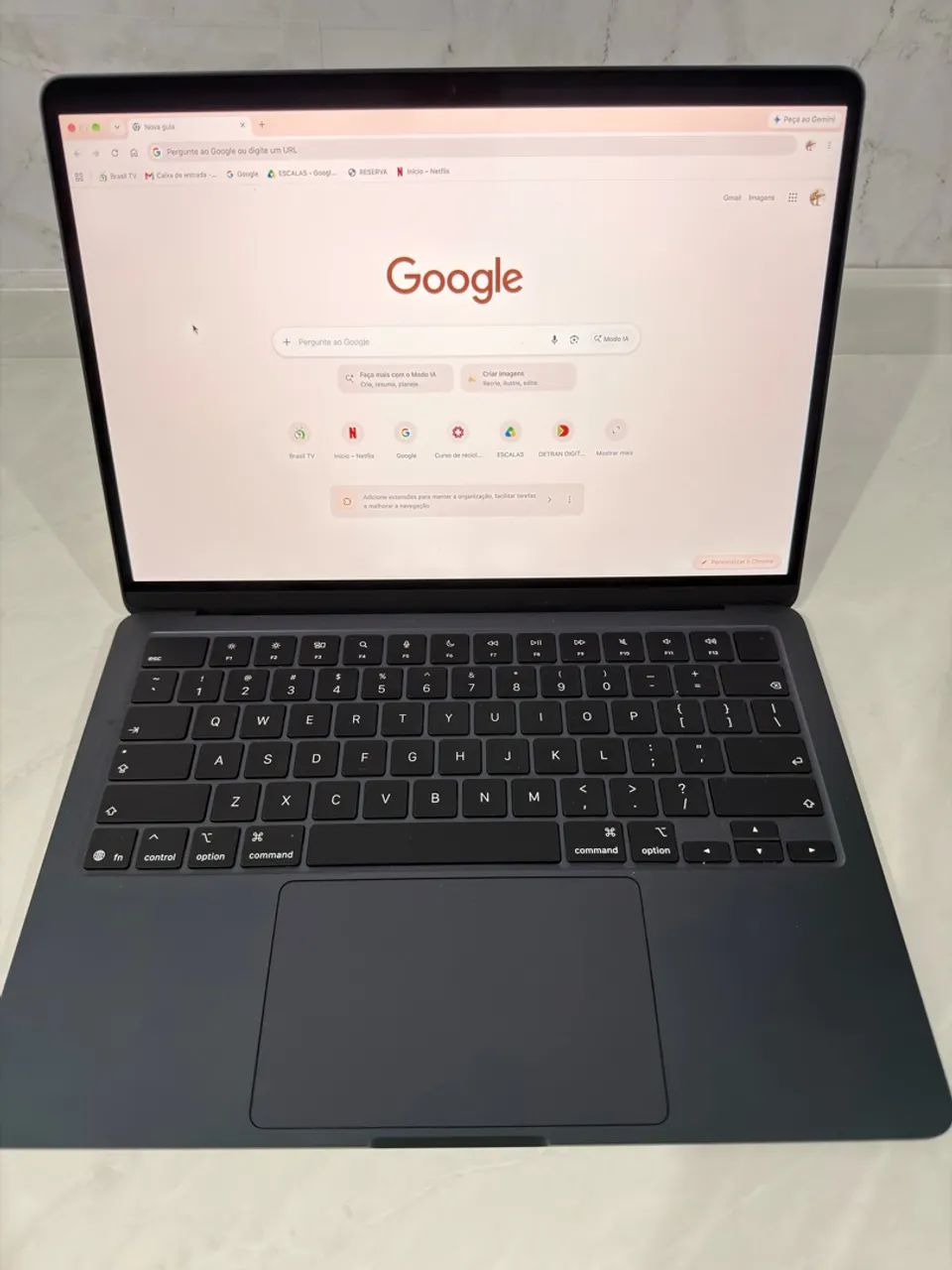 Mac book Apple m5 13" cor azul