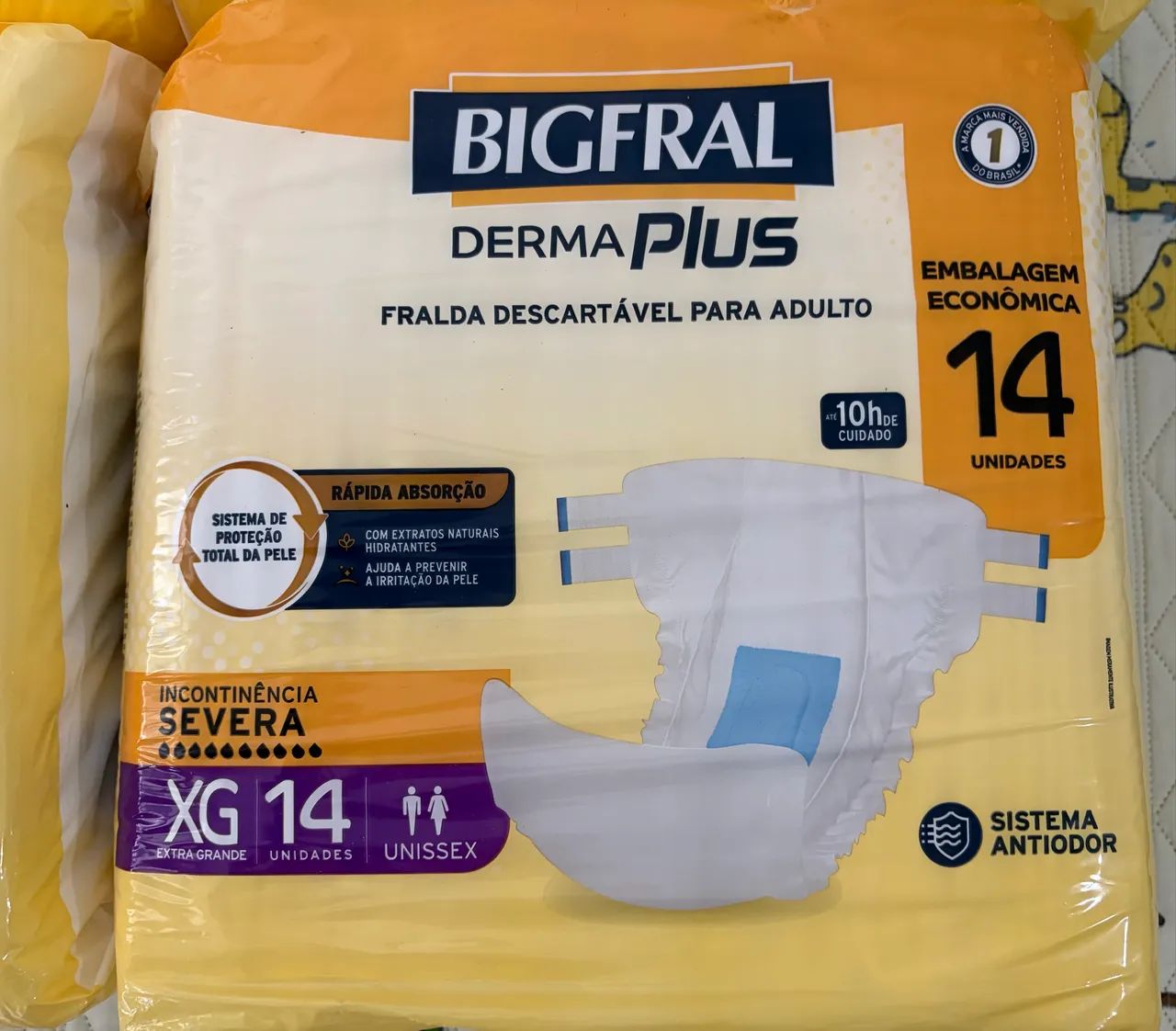 Fralda geriátrica diurna - 4 pacotes XG 14 unidades  - Foto 2