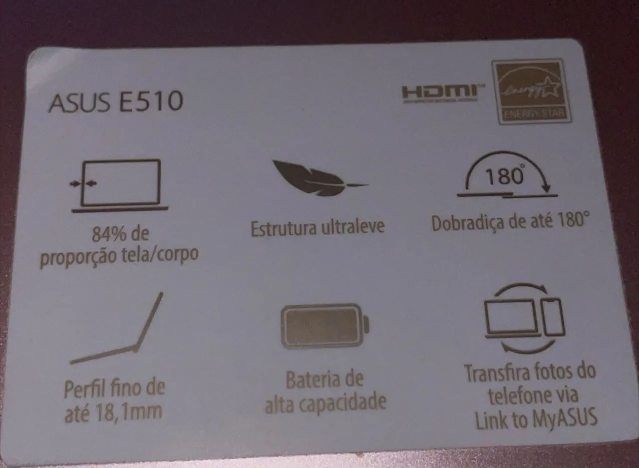 Notebook Asus E510 - Foto 3