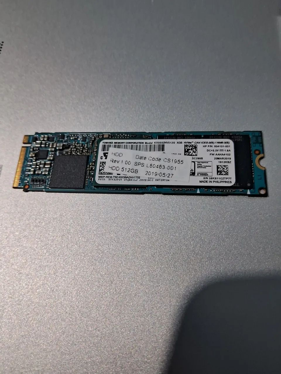 ②-WA588-TOSHIBA NVMe 512GB SSD 1点 SSD M2 NVME 512GB Toshiba - Armazenamento - Vila Industrial, São